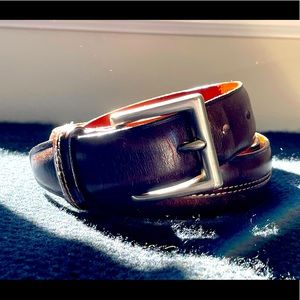 Vintage Coach leather belt stainless buckle. c.1995